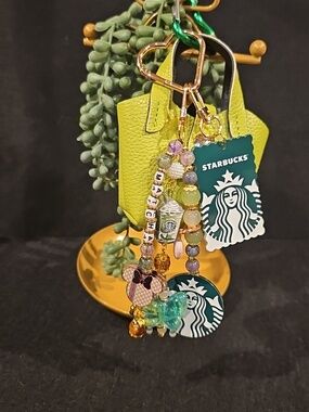 Matcha Girl Bag Charm Butterfly Inspired Keychain
